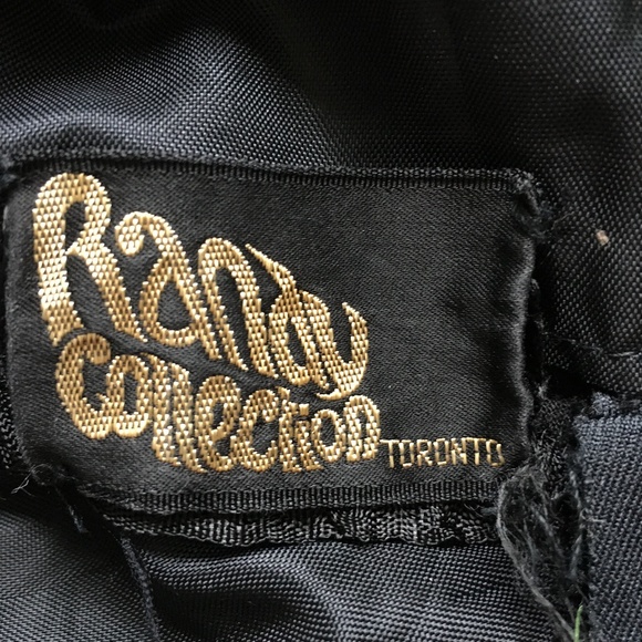 Vintage Dress By Randy Collection Black Sleeveless Empire Waist - Picture 5 of 5